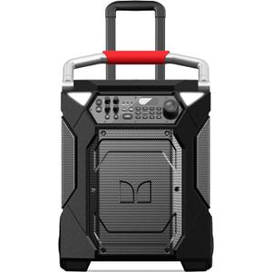 Monster Rockin’ Roller 360 Indoor/Outdoor Portable Bluetooth Speaker | Up to 240W of 360 Degree Sound & Up to 100 Hours of Playtime | Includes Microphone