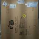 Hamilton Hills 40" x 30" Classic Gold Mirror - Rich Framed Top Round Corner- Thick Arched Top Rich Wall Mirror - Vanity for Bathroom Decor, Bedroom, Living Room - Hangs Horizontal or Vertical