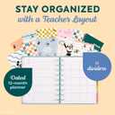 Happy Planner Disney Disc-Bound 12-Month Academic Planner, July 2025-June 2026 Planner, 3 Extra Months, 2 Sticker Sheets, Classic Size, Teacher Layout, Mickey Mouse & Friends Theme, Current Classroom