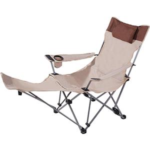 DELURA Camping Lounge Chair, Portable Reclining Camping Chair, Folding Camping Chair with Footrest,Headrest & Storage Bag,with Backpack DELURA Camping Lounge Chair, Portable Reclining Camping Chair, Folding Camping Chair with Footrest,Headrest & Storage Bag,with Backpack