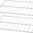 2 Pcs WPW10550642 Oven Rack, 25 x 15 Inch 304 Stainless Steel, Compatible with Whirlpool Oven Rack WFG320M0MS, WFG505M0BS3, Amana Series AGR3130BAW, AGR4230BAB2 Replacement Parts