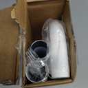 White Blackout Curtain Rod for Windows 28 to 48 Inches, Wrap Around Drapery Rod, Heavy Duty Curtain Rods for Darkening, Modern Decorative Rods Treatment, White