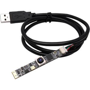 ELP 16MP Autofocus USB Camera with Microphone - Mini UVC USB2.0 Lightburn Camera - 68degree No Distortion Lens
