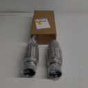 2PCS Exhaust Flex Pipe Stainless Steel Braid 2.5"Inch x 6"Inch w/Ends 10"Inch Long Heavy Duty