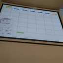JILoffice Dry Erase Calendar Whiteboard - Magnetic White Board Monthly 36 x 24 Inch, Black Aluminum Frame Wall Mounted for Office Home and School