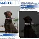 Martingale Dog Collars Adjustable Training Martingale Collar for Dogs - Reflective No Pull Dog Collar with Quick Release Buckle(Dark Grey, Small) (Extra Large, Pink)