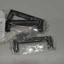 Ravinte 3 Pack 4 Inch Kitchen Square Cabinet Handles Matte Black Cabinet Pulls Black Drawer Pulls Cupboard Hardware Kitchen Handles (4-1/2 Inch (4 Inch Hole Center))