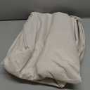 100% Blackout Shield Linen Blackout Curtains for Bedroom 84 Inches Long, Back Tab/Rod Pocket Living Room Drapes, Thermal Insulated Blackout Curtains 2 Panels Set, 50" W x 84" L, Cream