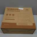 Vinyl Record Player Turntable with Built-in Bluetooth Receiver & 2 Stereo Speakers, 3 Speed 3 Size Portable Retro Record Player for Entertainment and Home Decoration (Orange)