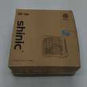 shinic 10" Tabletop Box Fan for Bedroom, 2 Speeds, Quiet Table Fan with Strong Airflow, Energy Efficient Small Box Fan, Portable Kitchen Exhaust Fan for Bedroom Bathroom Office Dorm Workshop, White (Single Units)