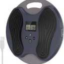 EMS Foot Massager for Neuropathy & Pain Relief,Rechargeable Foot Stimulator for Circulation and Pain Relief,with 4 TENS Muscle Stimulator Patches,Electric Feet Massager for Neuropathy,Gifts for Family