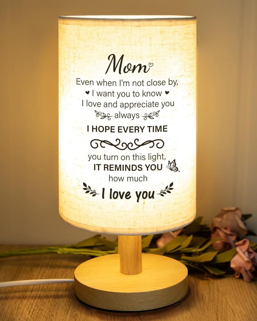 Mom Birthday Gifts from Daughter Son, Valentines Day Mom Gifts from Daughter Son, Unique Mothers Day Christmas Gifts for Mother, Beautiful Mother Lamp Gifts for Home Decoration