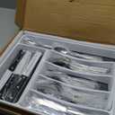 49-Piece Silverware Set with Organizer, Heavy Duty Stainless Steel Flatware Set for 8, Cutlery Utensil Sets with Steak Knives, Rust-proof, Mirror Polished, Dishwasher Safe, Heavy Duty