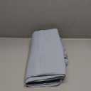 EUTXL Fog Blue Stall No Hook Shower Curtain with Snap in Liner,230GSM Waffle Weave Shower Curtains for Bathroom,54W x 80H