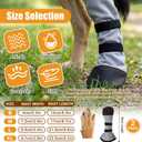 2 Pcs Dog Paw Wound Recovery Boots Non-Slip Dog Protector Boots for Injured Paw Breathable Soft Pet Shoes for Wound Care Outdoor Walking(XL,Gray)