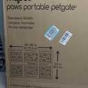 MYPET North States Paws Portable Pet Gate: 26-40" Wide. Pressure Mount. No Tools Needed. Made in USA. Dog Gate 23" Tall, Expandable, Durable Dog Gates for Doorways, Light Gray
