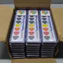 ARTLYMERS 24 Pack Water Color Paint Sets for Kids, 8 Colors Heart Watercolor Paint Set with Paintbrush Washable, Valentines Gifts Art Supplies for Preschool Classroom Party Favor Prizes Exchange