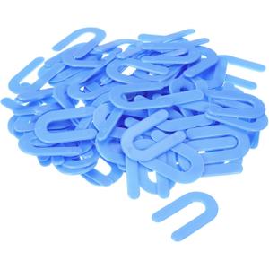 uxcell Plastic Shims, Horseshoe U Shims Spacers for 1/16 Inch Construction Tile Leveling, Blue 100pcs