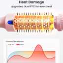 Thermal Brush for Blowout Look, 360 Airflow Heated Round Brush with 2X Negative Ions Release for Less Frizzy, 1.5 Inch Dual Voltage Heated Curling Brush for Travel, Dual PTC Technology, Pink