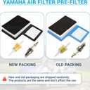 Golf Cart Air Filter Pre-Filter with Spark Plug Fuel Filter Tune Up kit Replacement (Suitable for Yamaha G16 G20 G21 G22 G29 Drive)