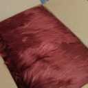 Faux Fur Rug Sheepskin Shag Fluffy Fuzzy Red 4x6 ft Rugs for Bedroom Bedside Bed Floor Living Room Plush High-Density Cushion Carpet Super Sofa Cover