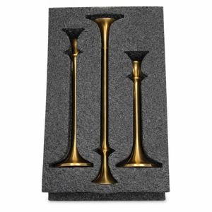 Candle holders Gold set of 3