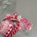 Lairyan 50" Graduation Leis Class of 2026 - Handmade Double Braided Graduation Ribbon Leis with Satin Flowers Glitter Pins for Women Graduation Ceremony Congrats Grad Gifts Party Supplies (Pink)
