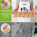 HULISEN 304 Stainless Steel Cooling Rack 2 Pack - 16" x 10" Baking Rack with Handle fits Half Sheet Pan, Wire Cookie Cooling Racks for Baking, Roasting, Grilling, Drying, Oven Safe, Dishwasher Safe