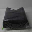 idee-home Outdoor Chair Cushions Set of 2, Waterproof Outdoor Seat Cushions for Patio Furniture, Outside Replacement Chair Pad with Ties for Lawn Deck Porch, 19 x 19 Black