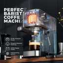 Espresso Machine with Rapid Cold Brew, Hot & Iced Coffee Machine, Espresso Maker with Milk Frother Steam Wand, One Touch Control with 41oz Water Tank for Latte, Cappuccino, Gift