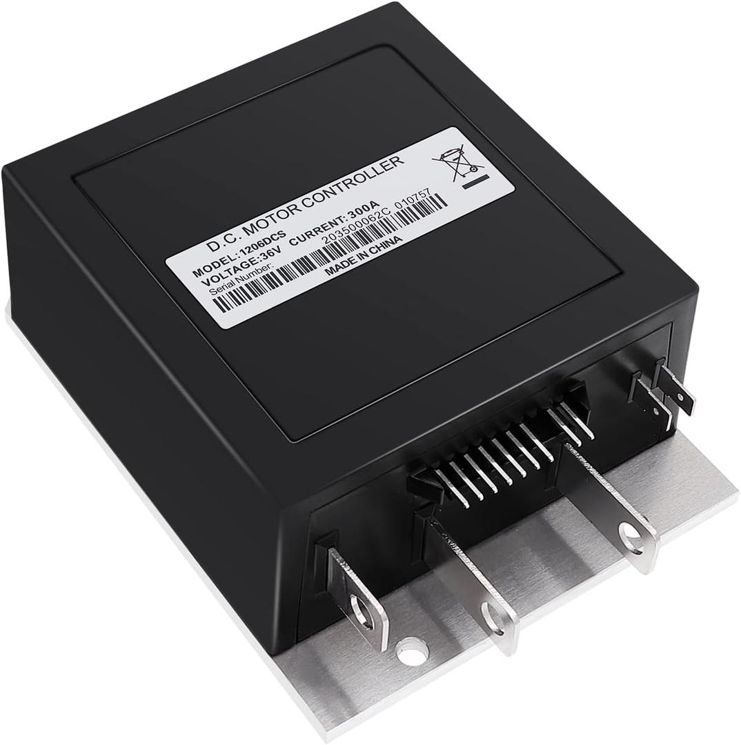 Geloo 73144G06 Golf Cart Speed Controller 36V 300 Amp 9 Pin Electronic Speed Controller Compatible with 1995-2000 EZGO TXT & Medalist with DCS Golf Carts for Curtis 1206SX 73144G01 73144G03 1206SX-005