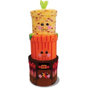 Harvest Nesting Boxes Plastic Canvas Kit