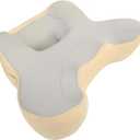 XWZO Laptop Lap Desk with Cushion, Ergonomic Wrist Rest Home Office Laptop Desk, Portable Memory Foam Arm Rest Gaming Pillow, Work or Sleep Pillow Stand for Bed, Eye Mask Included, Beige