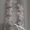 Shower Curtain Hooks,12pcs White Decorative Bow Knot Shower Curtain Rings for Girl Bathroom Art Decors