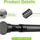 Small Tension Rods 2pack 16-38Inch Black Tension Curtain Rod Spring Rod Adjustable Curtain Rods No Drilling for Windows Short Tension Rods for Doorway,Closet,Window