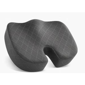 Memory Foam Seat Chair Cushion for Relieves Back Sciatica Pain Tailbone Pain Coccyx Degenerating Disc Orthopedic Osteoarthritis Prostate Cushion Low Back Pain Cushion Hip Shaping (Dark Gray)