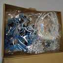 Riceshoot 12 Pcs Christmas Snowflake Headbands Snowflake Glasses Set Christmas Glittered Eyewear Headbands Accessories Party