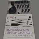 ReTrak Retractable Universal Ultrabook/Netbook/No... Charger, Black (ETCHGNBUNN)