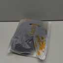 Sexy Open Front V Neck Ruffle Sheer Mesh Lace Wireless Babydoll Lingerie Dress with Thong 2 Piece (Medium, Black)