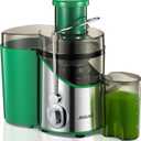 Juicer Machines, Juilist 3" Wide Mouth Juicer Extractor, for Vegetable and Fruit with 3-Speed Setting, 400W Motor, Easy to Clean, Green