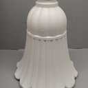24" Tall Planters for Outdoor Plants Fluted, White Set of 2