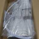 GO&SO Large Empire Lamp Shades Set of 2-6.5"x16.3"x10.5" - White Linen Fabric, Handmade Replacement Lamp Shades for Table Lamps, Floor Lamps, Soft Glare-Free Light, Assembly Required, Spider Fitter