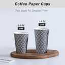 Lamosi Coffee Cups 12OZ 500 Pack, Disposable Coffee Cup, Disposable Cups,12 oz Hot Cups,12 oz Paper Insulated Cup for Cold Hot Drinks (No Lids)