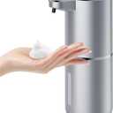 P11 Premium Space Gray Automatic Foaming Hand Soap Dispenser Touchless, Rechargeable Hand Foam Soap Dispenser for Bathroom and Kitchen