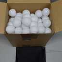 Yunsailing 120 Pcs Plastic Practice Golf Balls Bulk Hollow Training Golf Balls with 2 Pcs Mesh Drawstring Storage Bags for Indoor Outdoor Training and Practice (White)