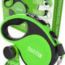 Mighty Paw Retractable Leash with Built-in Poop Bag Holder | 16' Long Retractable Dog Leash for Small Dogs, Medium Breeds & Large Pets with Tape for Quick Control. Poop Bags Included (50 - 110 lbs (Most Popular), Deluxe Green)