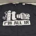 Fuck It I'm All in Casino Poker Chips Funny Card Player Gift T-Shirt Large