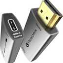Reborn USB C Female to HDMI Male Adapter | 4K Uni-Directional USB Type C Source to HDMI 2.0 Display Converter Thunderbolt 3/4 to HDMI for MacBook Pro/Air, Galaxy S8 to S23, Surface - 2 Pack
