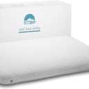 DLIGHT BD Slim 3.2" Stomach Sleeping Memory Foam Pillow-Thin, Flat, Soft Yet Supportative for Belly, Back& Stomach Sleepers