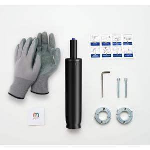 MASTERY MART Gas Lift Cylinder Replacement 4" Travel Length with Removal Tool 1000 lbs Capacity Universal Size Fits Most Office Chairs Hydraulic Pneumatic Shock Piston Class 4 Matte Black